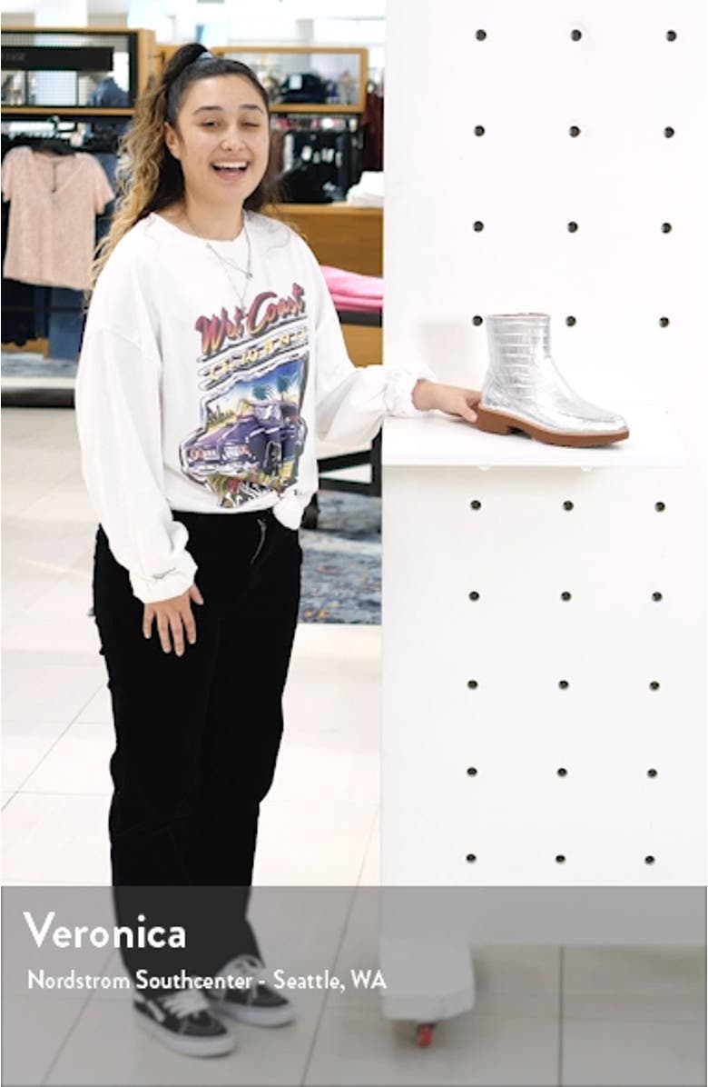 Kinbey Croc Embossed Bootie, sales video thumbnail