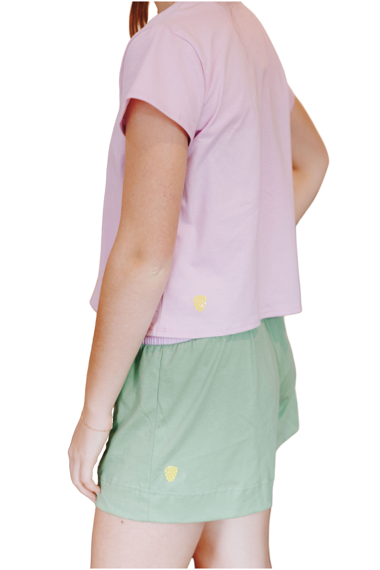 Bliss Cotton Short, Alternate, color, Leaf