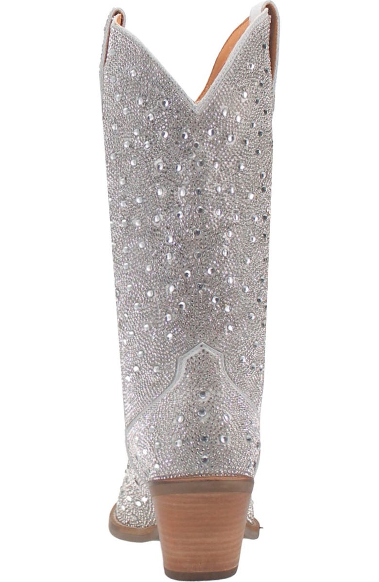 Dingo Silver Dollar Rhinestone Western Boot, Alternate, color, Silver