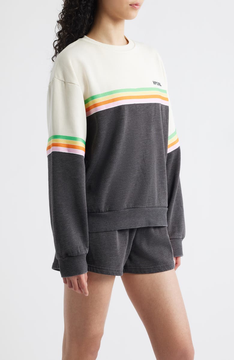 Rip Curl Surf Revival Fleece Sweatshirt, Alternate, color, Washed Black