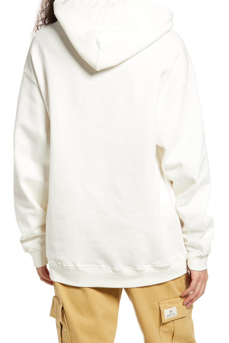 Longline Hoodie, Alternate, color, ECRU