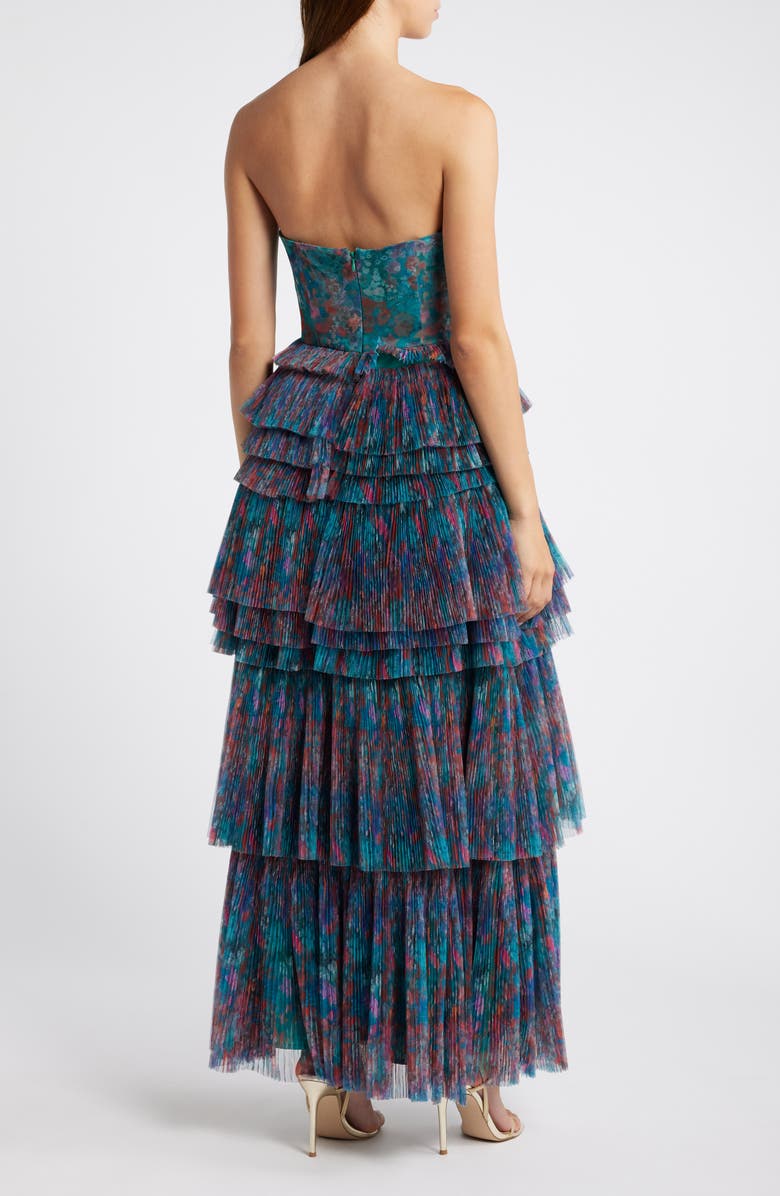 Hutch Nalina Tiered Strapless Maxi Dress, Alternate, color, 