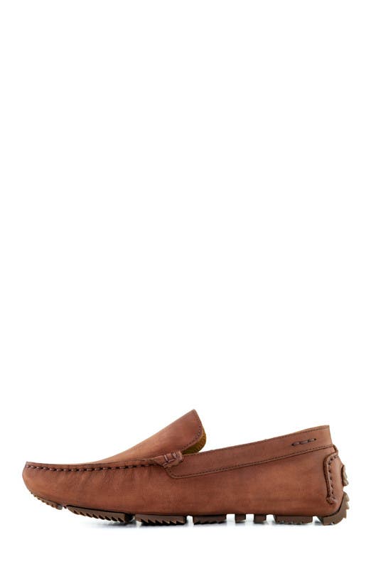 Marc Joseph New York Ovington Ct Leather Venetian Driver Loafer, Alternate, color, Cognac Burnished Napa