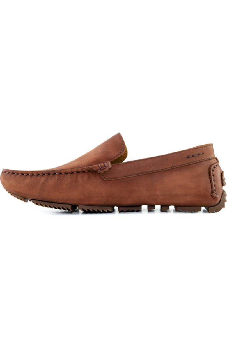 Marc Joseph New York Ovington Ct Leather Venetian Driver Loafer, Alternate, color, Cognac Burnished Napa