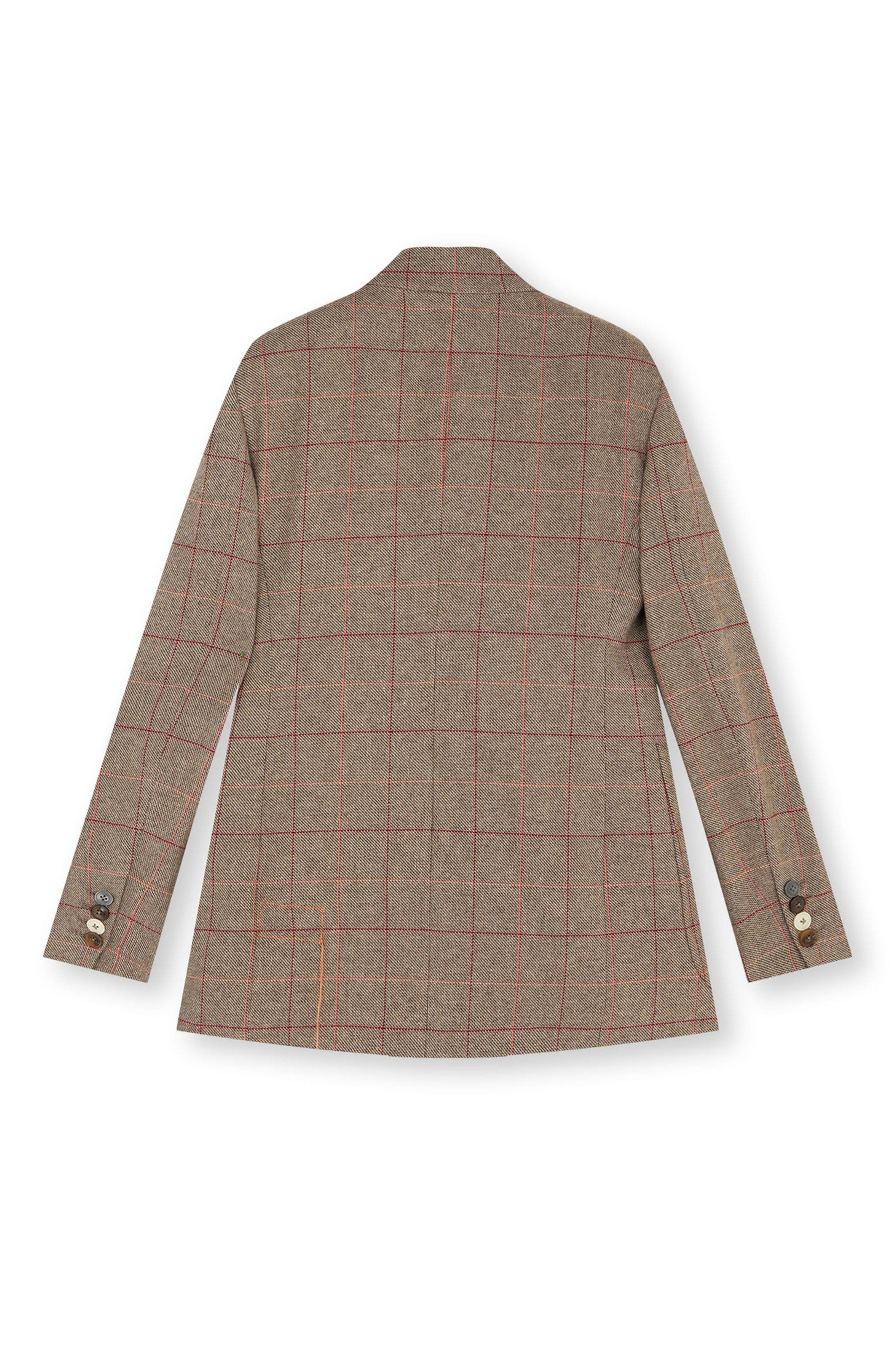 Classic Double-Breasted Plaid Jacket - image 2