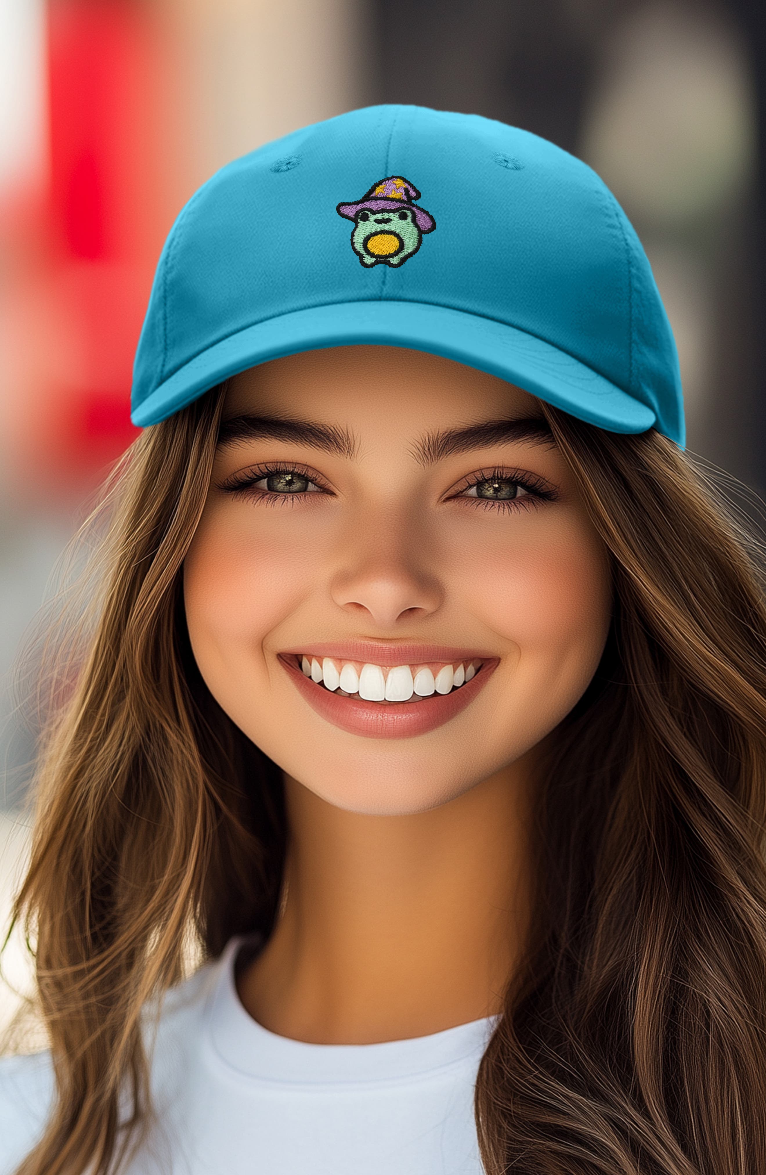 Dalix Sorcerer Frog Embroidered Dad Hat (Women) | Nordstrom