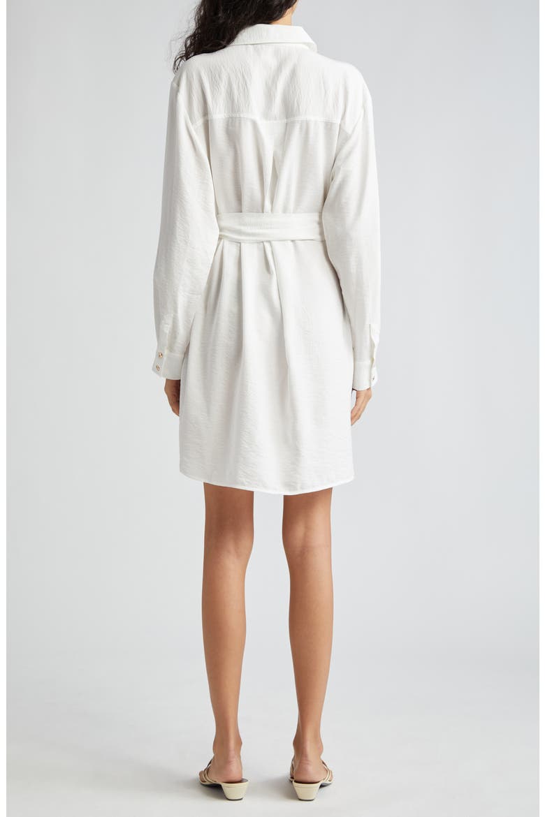 Berkley Long Sleeve Shirtdress, Alternate, color, IVORY