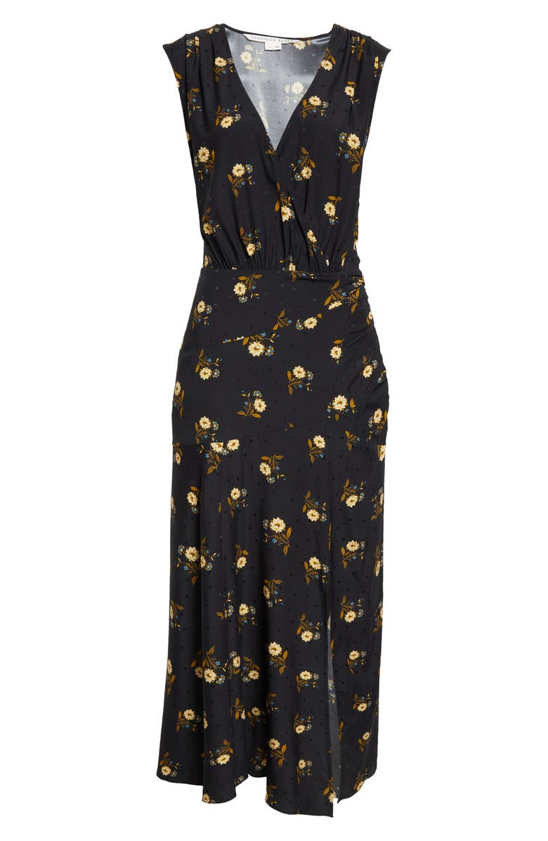 Veronica Beard Wixson Floral Geo Jacquard Silk Blend Dress, Alternate, color, 