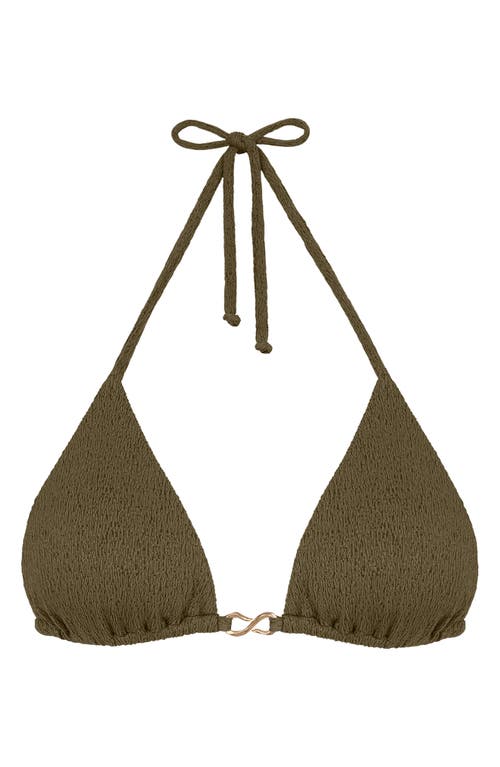 Vix Paula Hermanny Solaro Triangle Bikini Top In Green