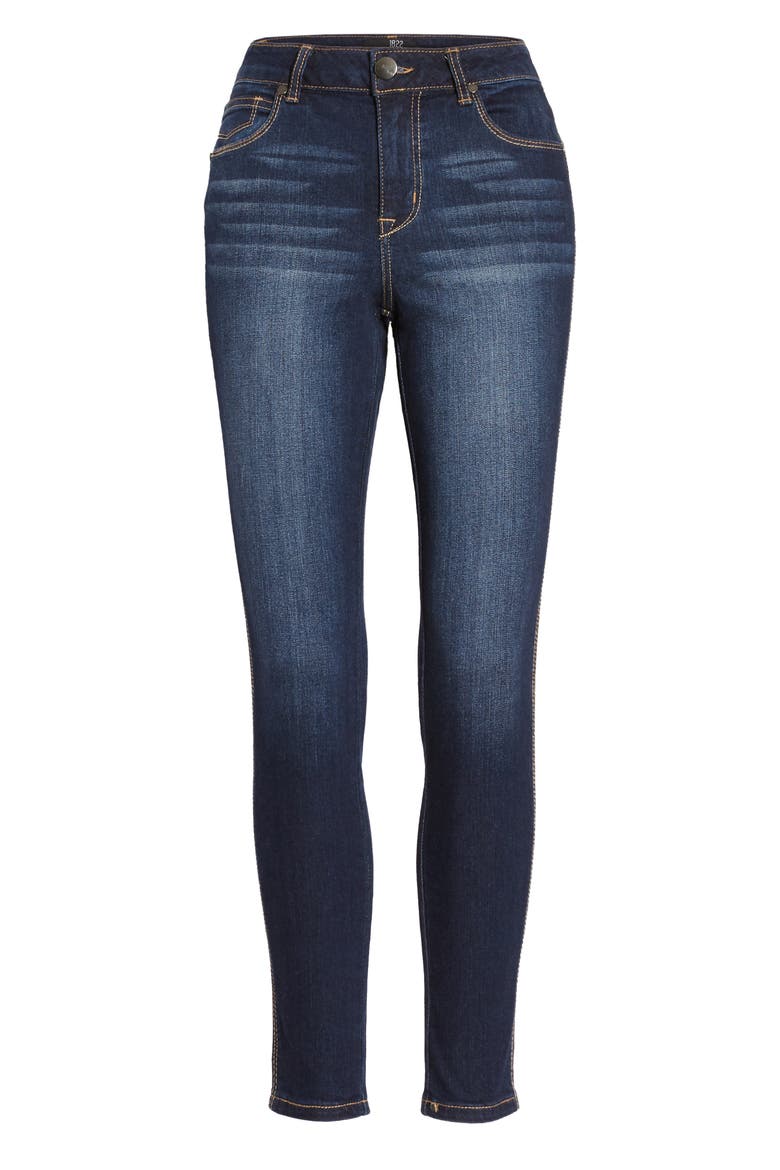 High Waist Organic Cotton Blend Ankle Skinny Jeans, Alternate, color, HENRY