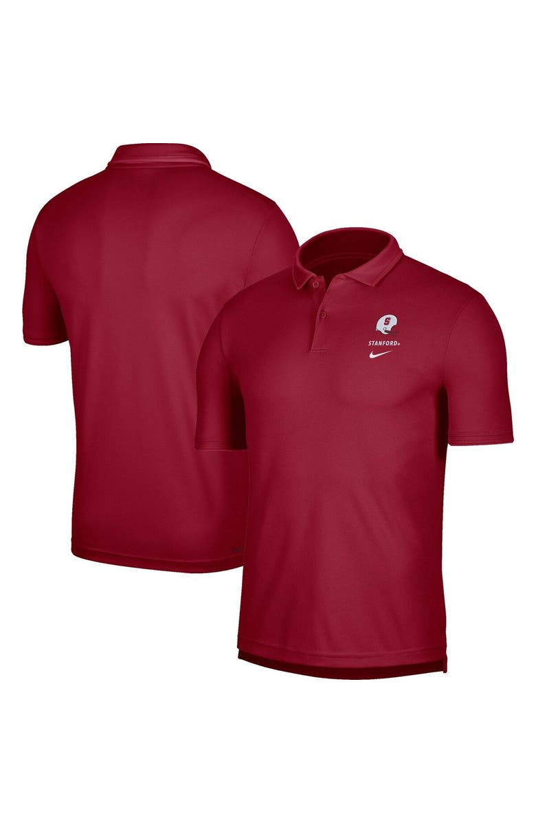 Nike Men's Nike Cardinal Stanford Cardinal UV Performance Polo, Main, color, Cardinal