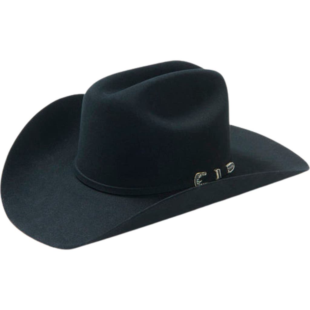 Modern Monarchie Texan Felted Wool Cowboy Hat In Black