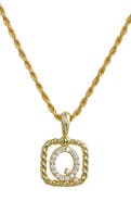 SAVVY CIE JEWELS Initial Pendant Necklace