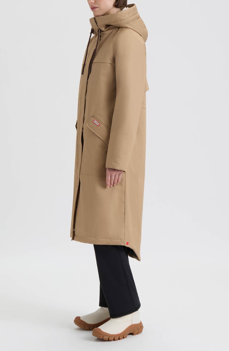 Hunter Jane Hooded Water Repellent Coat, Alternate, color, British Tan