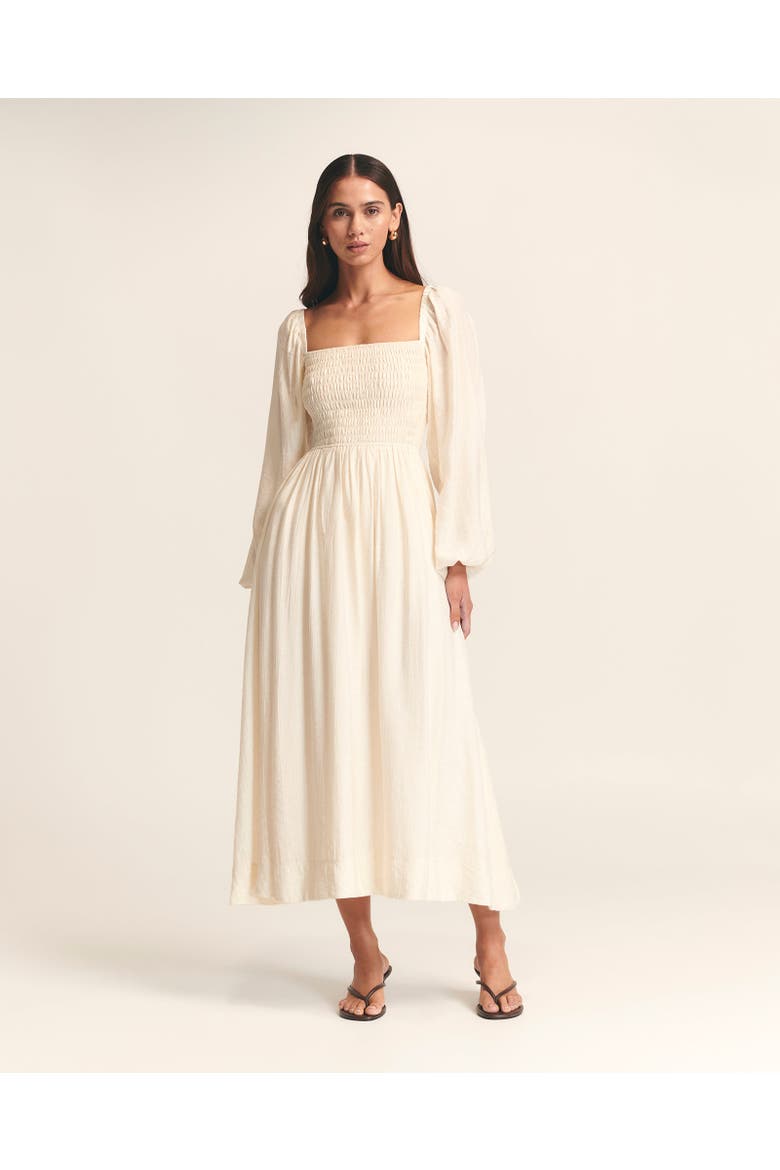 True Midi Dress, Main, color, Cream