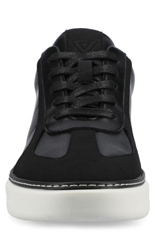 Vance Co. Vance Mens Berlin Lace-up Low Top Court Sneaker In Black