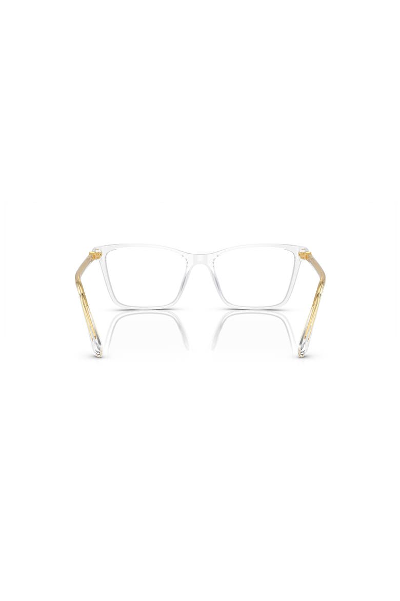 51mm Rectangle optical glasses, Alternate, color, Transparent