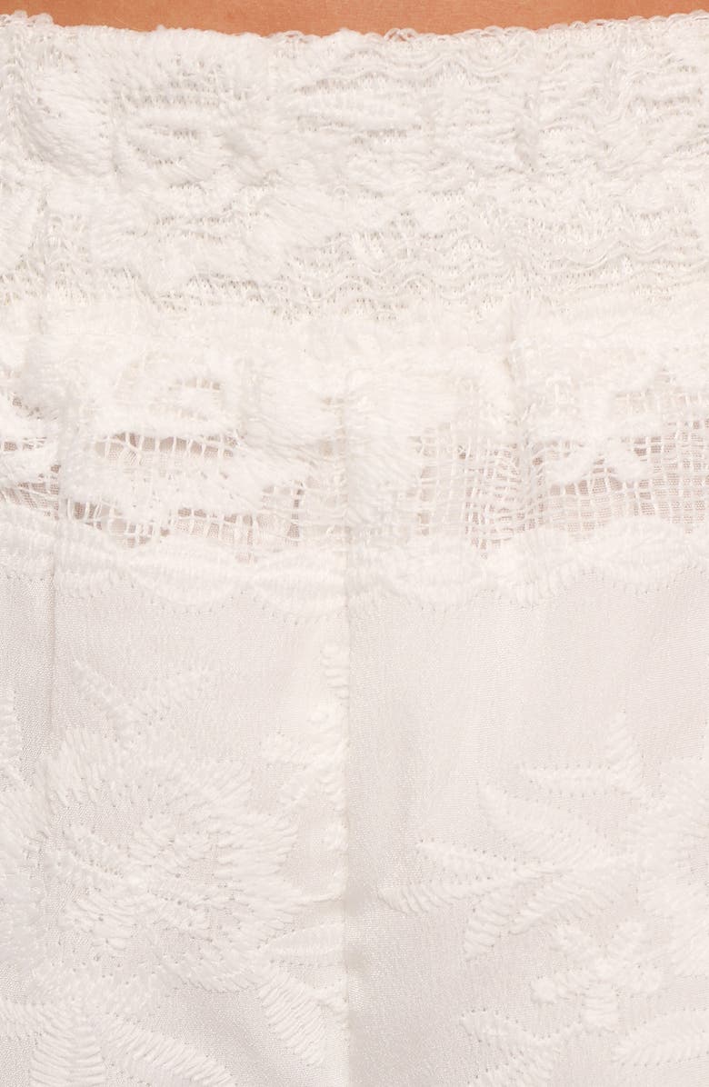 Petal & Pup Wenira Lace Strapless Top & Shorts Set, Alternate, color, White