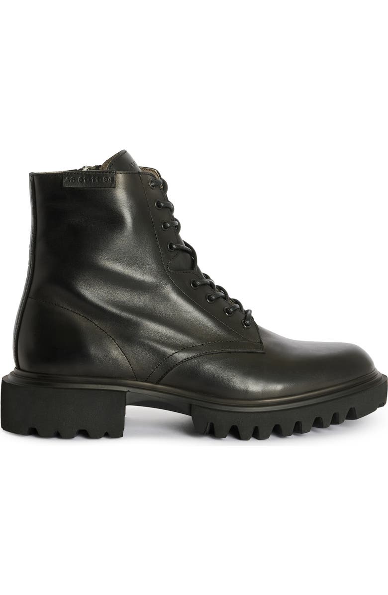 AllSaints Vaughan Zip Derby Boot, Alternate, color, Black