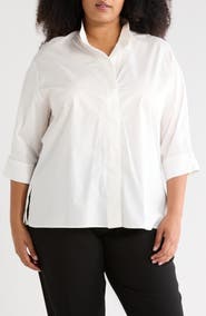 ELIE ELIE TAHARI Stand Up Collar Top