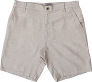BURNSIDE Cotton & Linen Blend Shorts