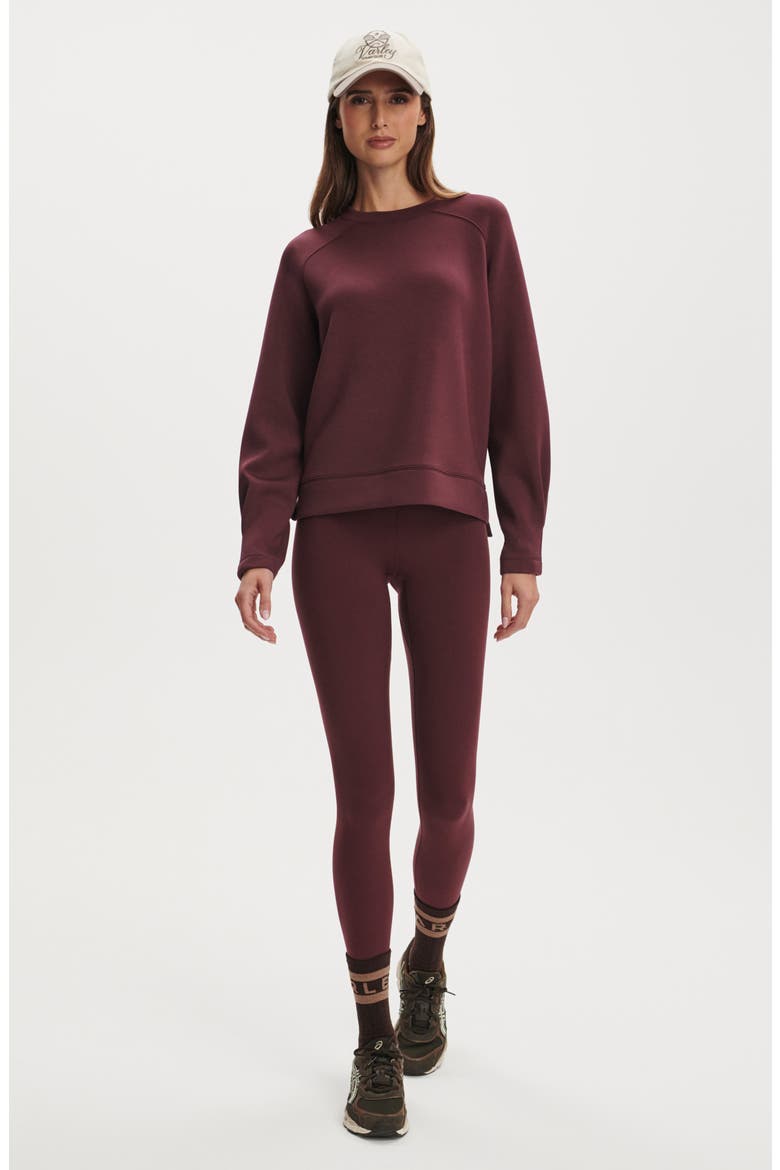 Zosia Midlayer Crewneck Sweatshirt, Alternate, color, SASSAFRAS