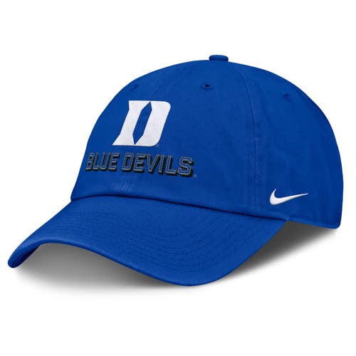 Nike Royal Duke Blue Devils 2025 On-field Club Adjustable Hat In Blue