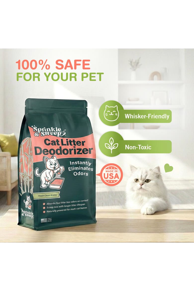 Litter Box Deodorizer 2 Pack, 8oz Bags, Alternate, color, Green