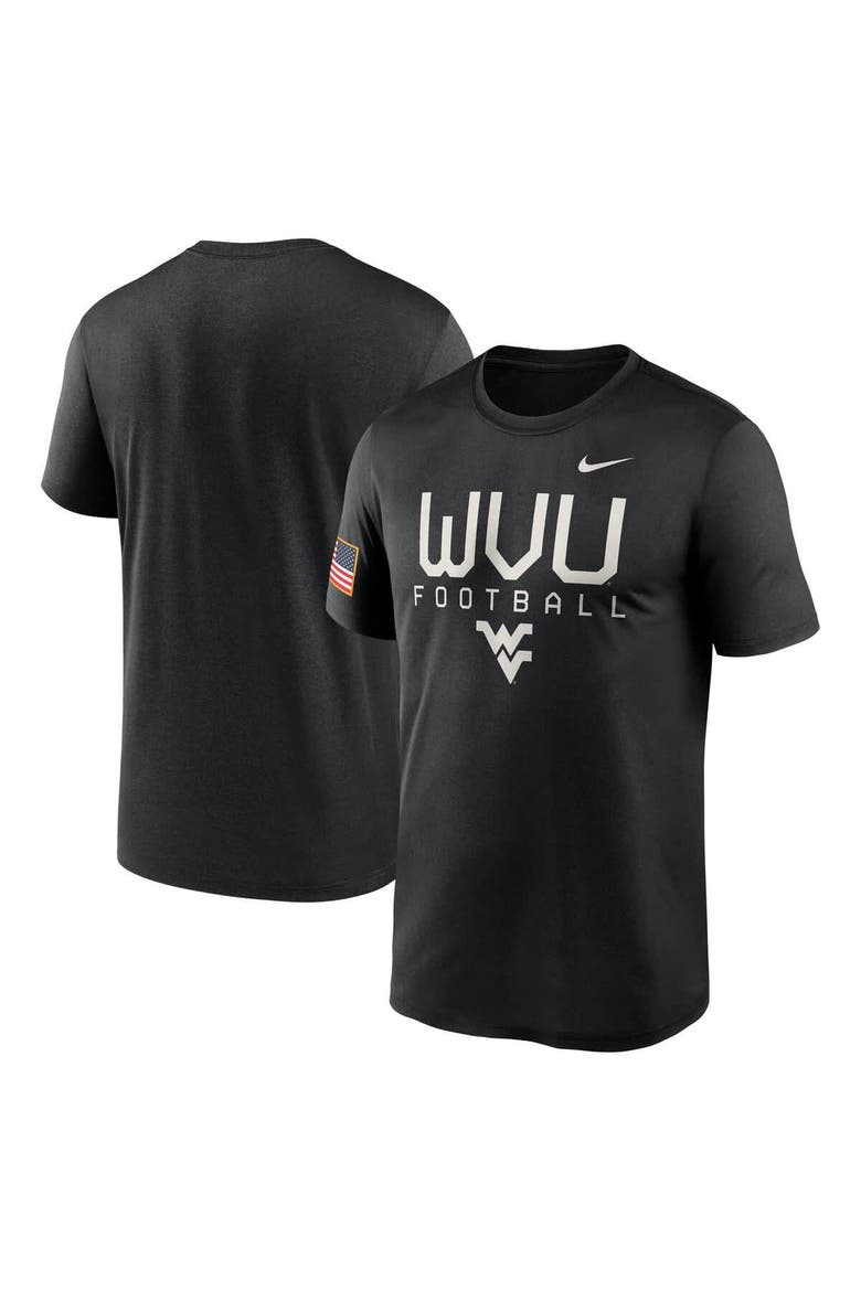 Men's Nike  Black West Virginia Mountaineers 2024 Military Appreciation Legend Performance T-Shirt, Main, color, Black