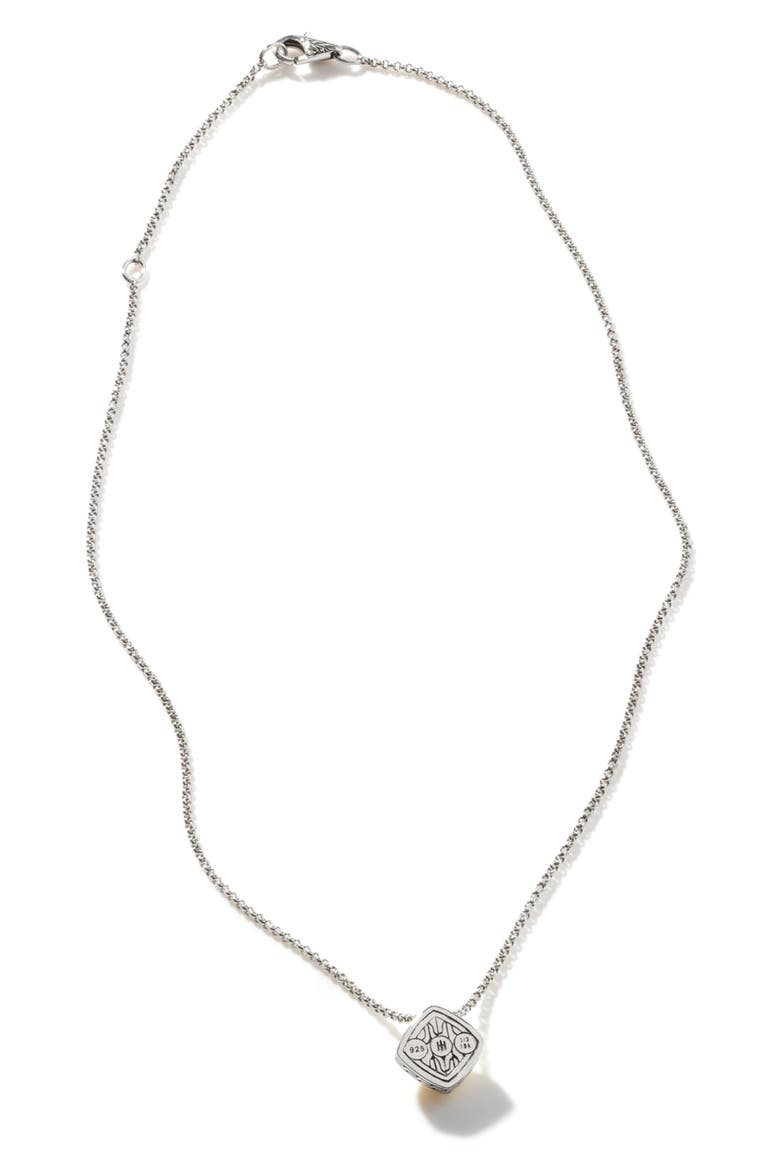 John Hardy Sugarloaf Classic Hammered Chain Pyramid Pendant Necklace ...