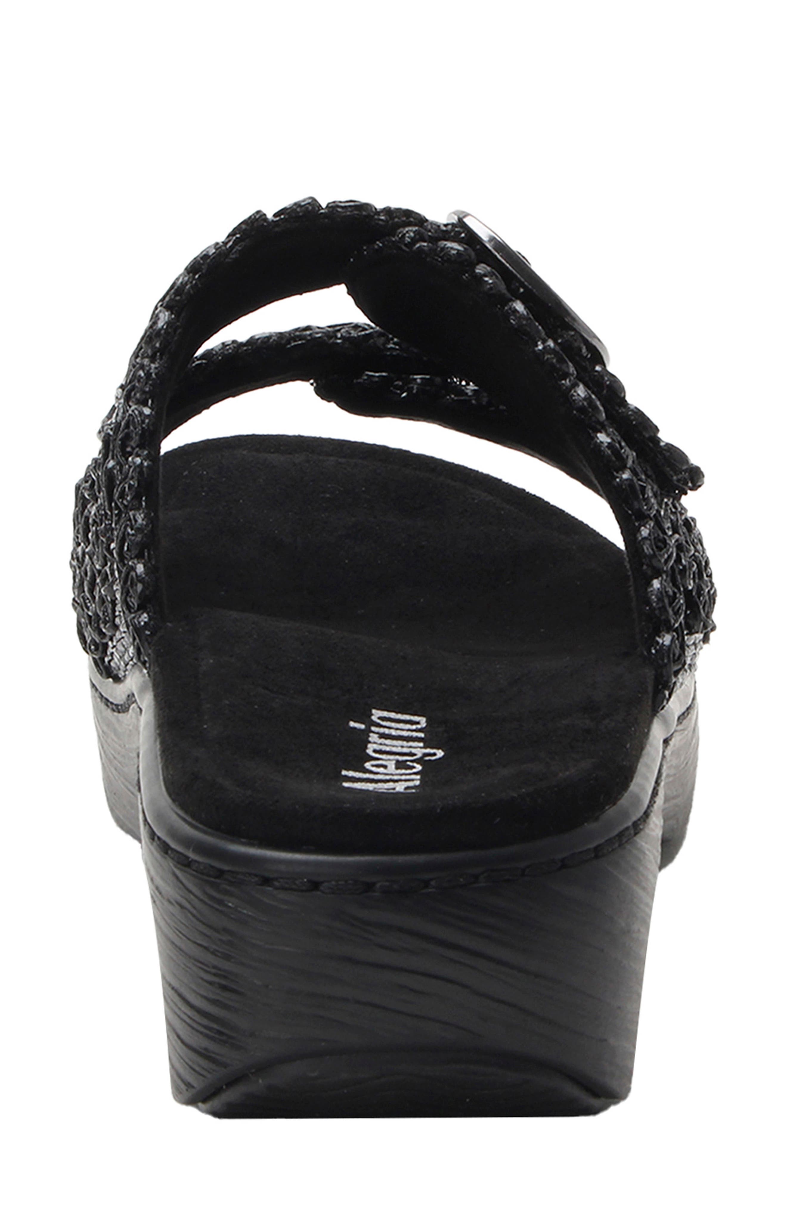 Alegria by PG Lite Oona Platform Slide Sandal, Alternate, color, Fancy Black