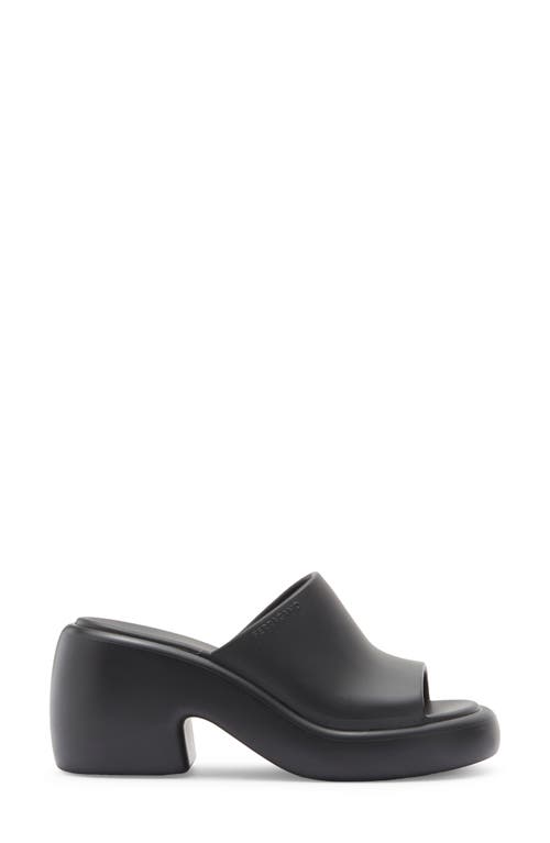 Ferragamo Deva Platform Slide Sandal In Black