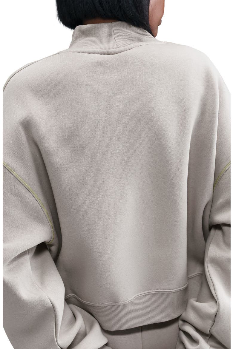 Sportswear Mock Neck Phoenix Fleece Oversize Sweatshirt, Alternate, color, COLLEGE GREY