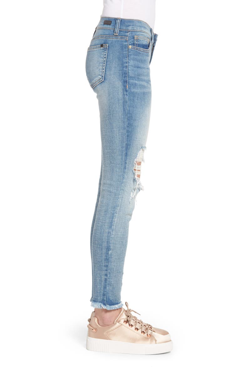 Ripped Knee Skinny Jeans, Alternate, color, MEDIUM LIGHT