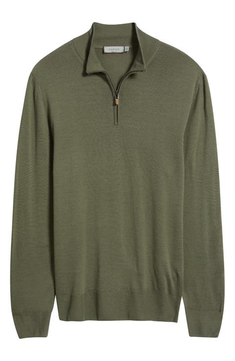 Quarter Zip Wool Sweater