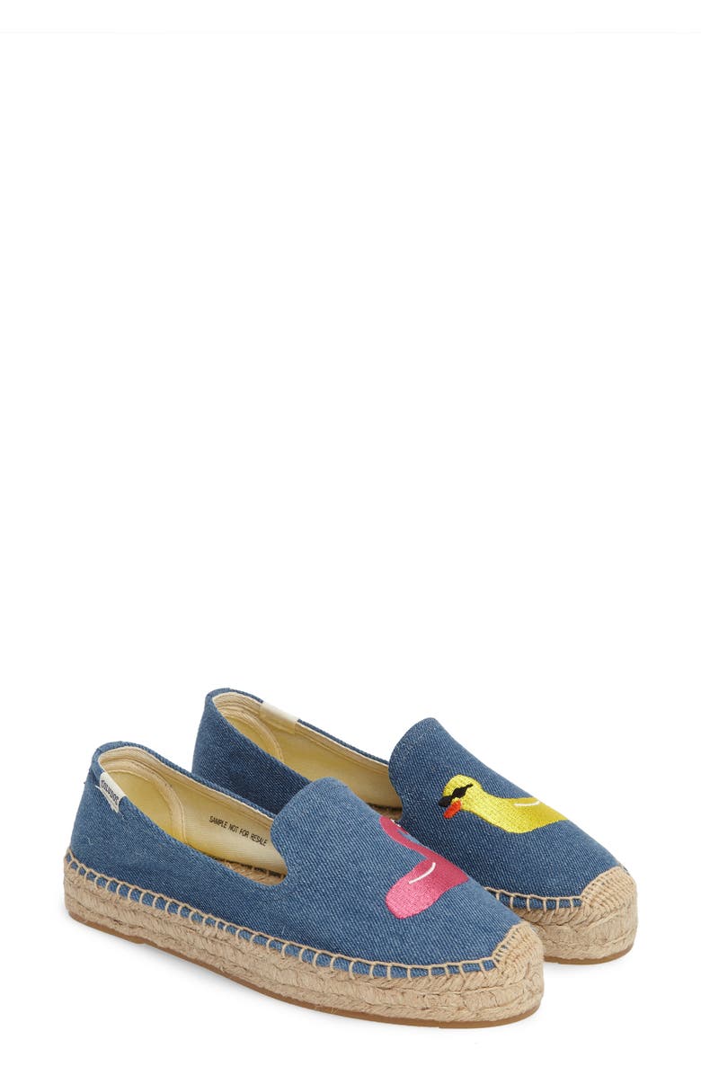 Soludos Embroidered Espadrille, Alternate, color,