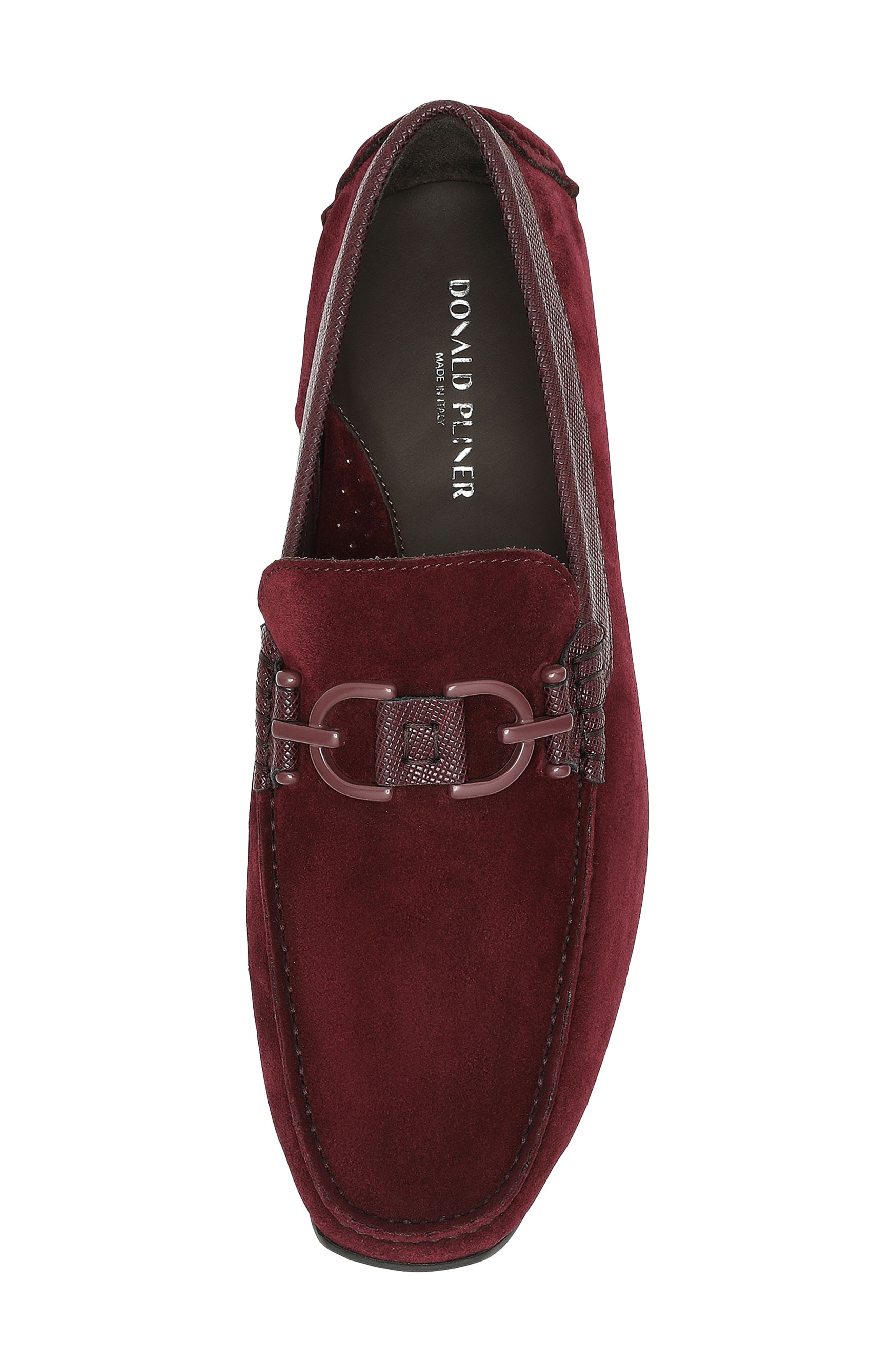 Dacio II Driving Loafer, Alternate, color, BURGUNDY