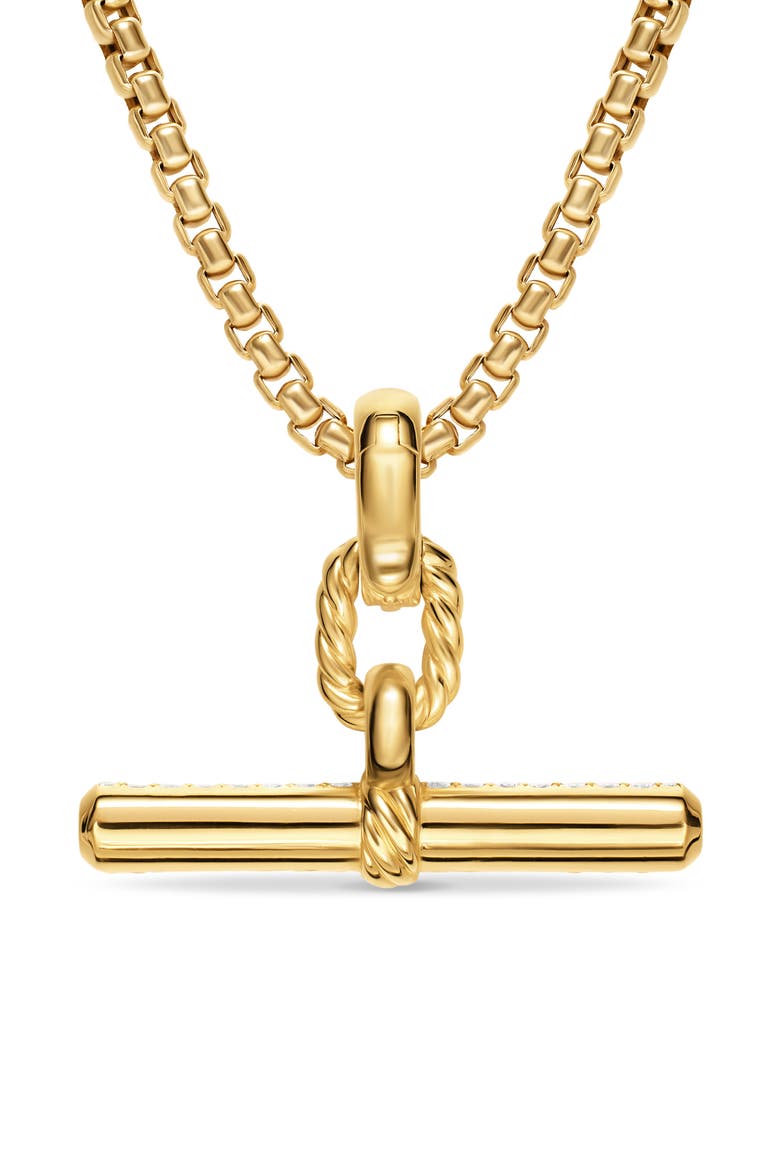 Madison® Toggle Pendant in 18K Yellow Gold with Diamonds, 29mm, Alternate, color, DIAMOND