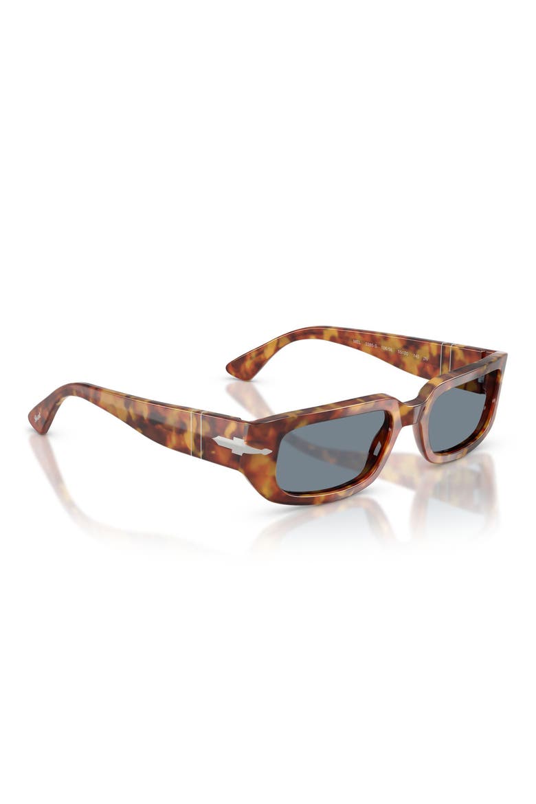 53mm Pillow Sunglasses, Alternate, color, BROWN TORTOISE / LIGHT BLUE