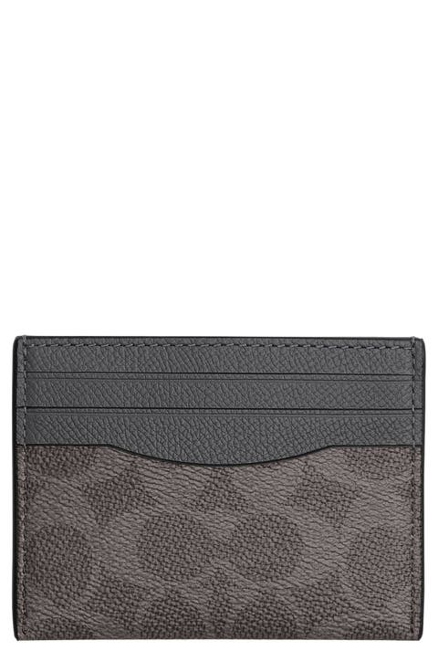 Signature Coated Canvas Card Case