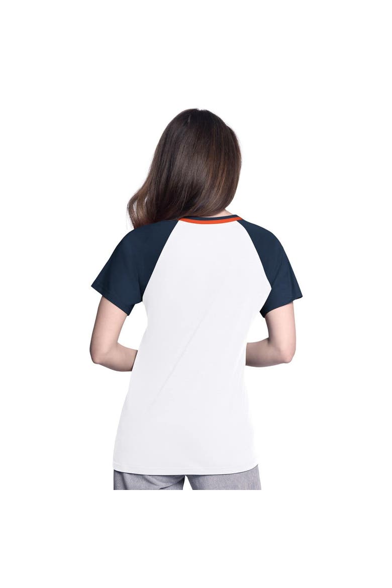Women's G-III 4Her by Carl Banks  White/Navy Houston Astros Ball Park Raglan V-Neck T-Shirt, Alternate, color, White