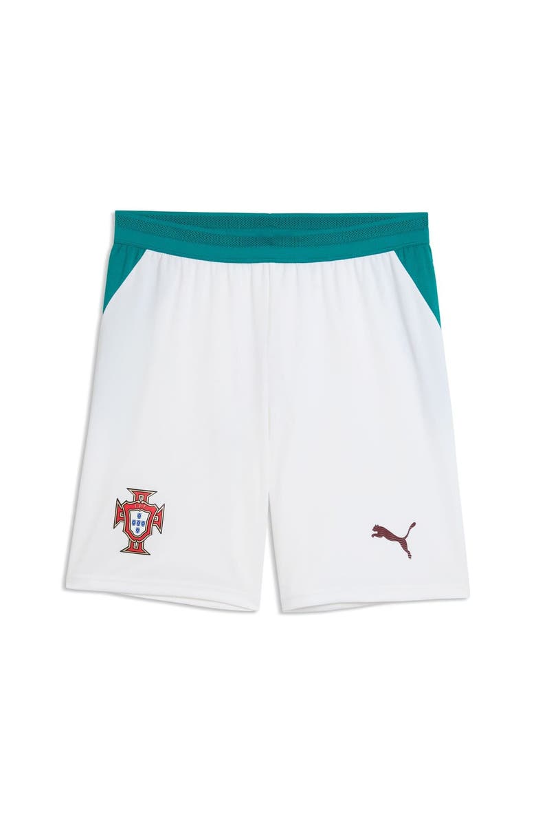 PUMA Men's Puma Turquoise Portugal National Team Replica Shorts, Alternate, color, Turquoise