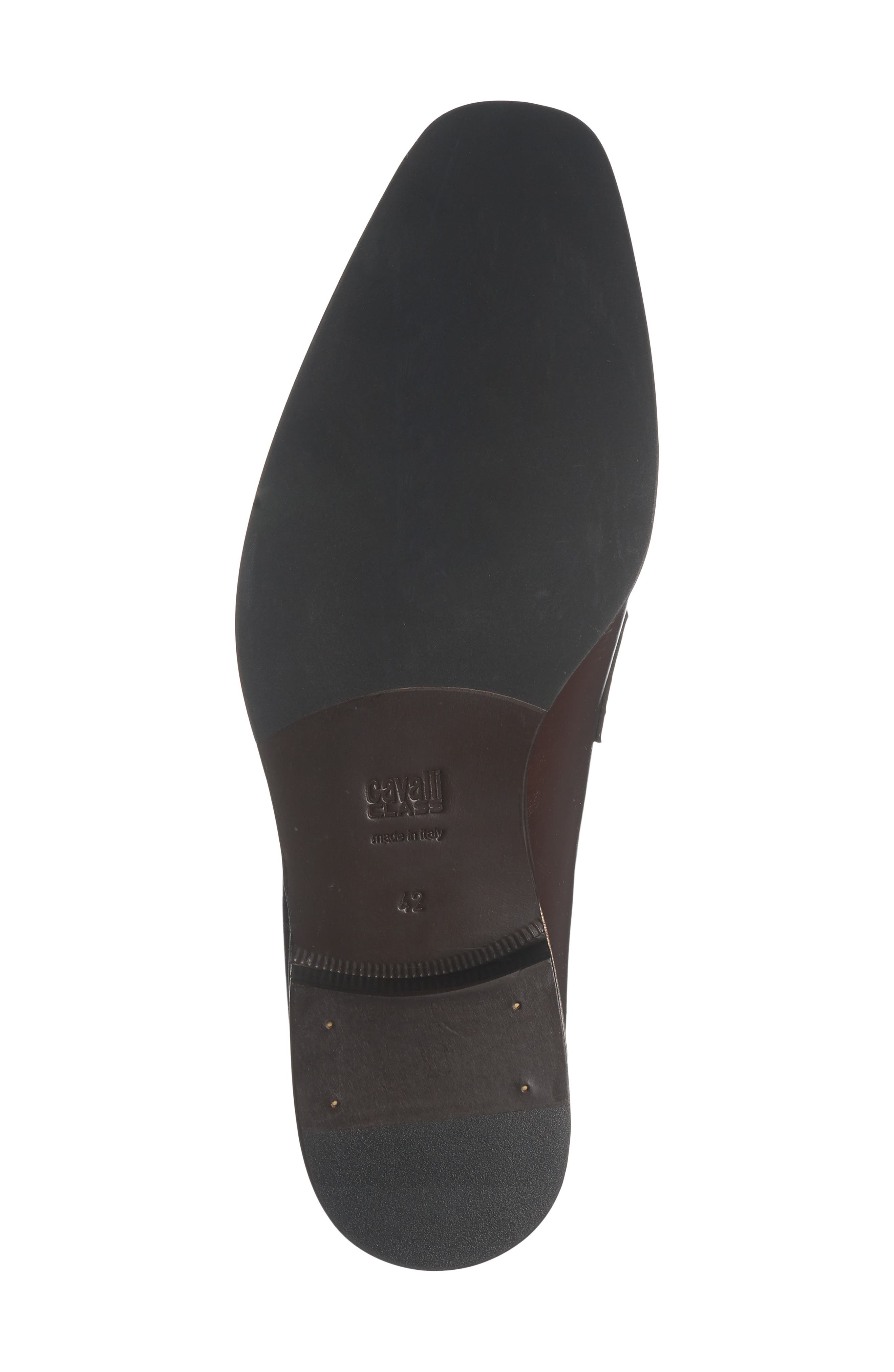 Roberto Cavalli Logo Bit Loafer, Alternate, color, Brown