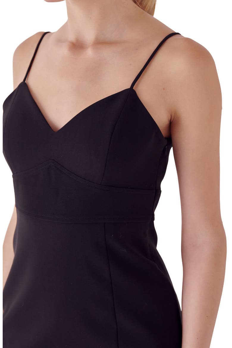 Strappy Midi Sheath Dress, Alternate, color, BLACK