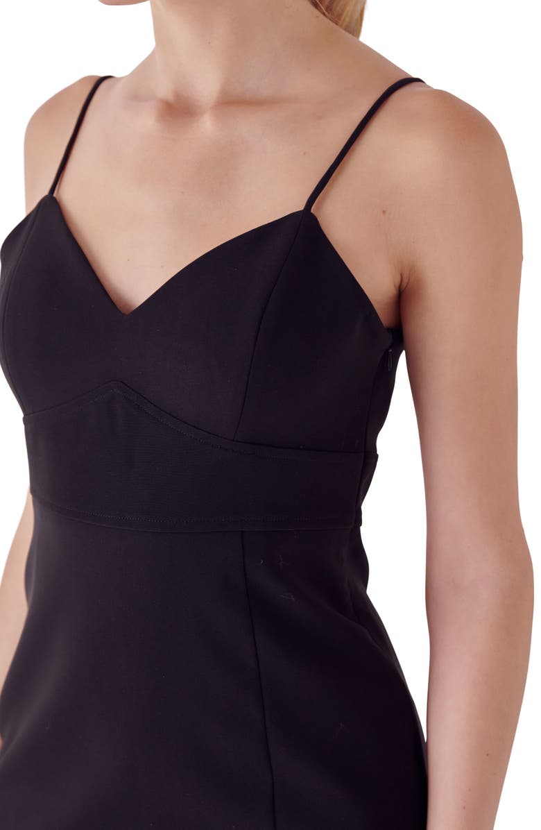 Endless Rose Strappy Midi Sheath Dress, Alternate, color, Black