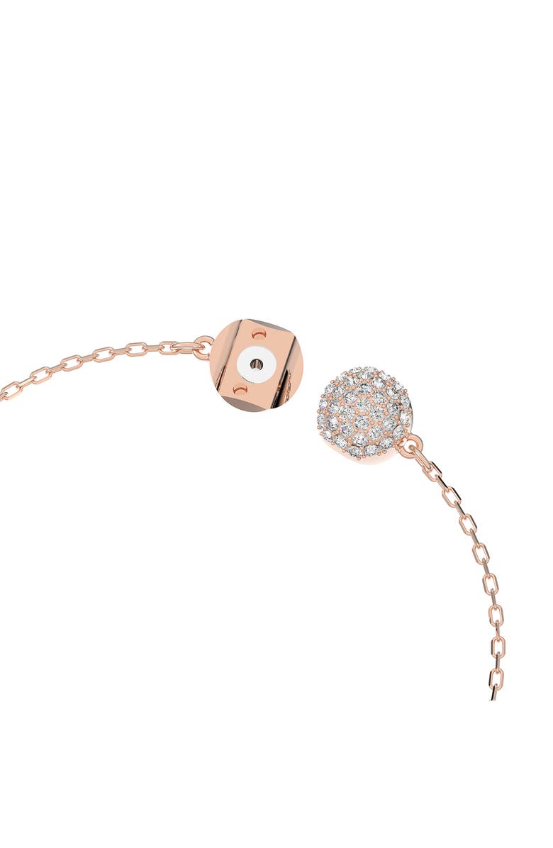 Swarovski Swan Station Bracelet, Alternate, color, Pink