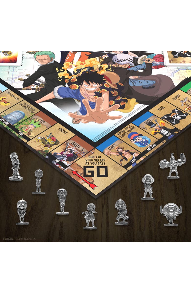 Monopoly One Piece Strategy Board Game, Ages 8+, Alternate, color, Multicolored