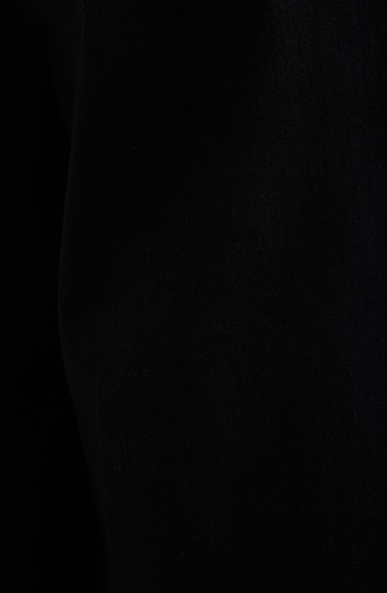 1822 Denim High Waist Extended Hem Wide Leg Jeans, Alternate, color, Black