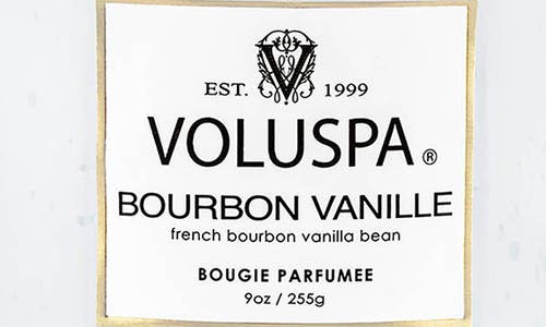 Voluspa Bourbon Vanille Classic Candle In White