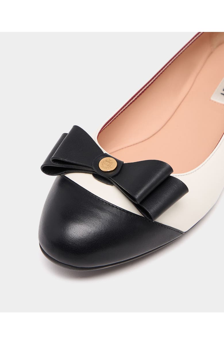Bally Ysla Ballet Flat in Leather, Alternate, color, White